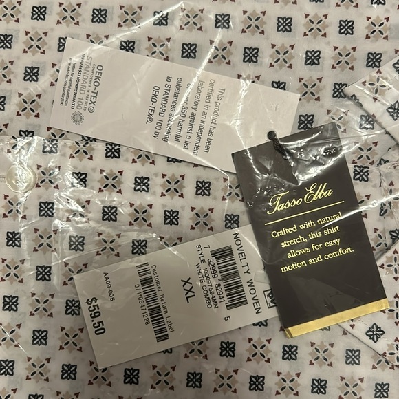 Men long sleeve button down printed shirt - Picture 5 of 5